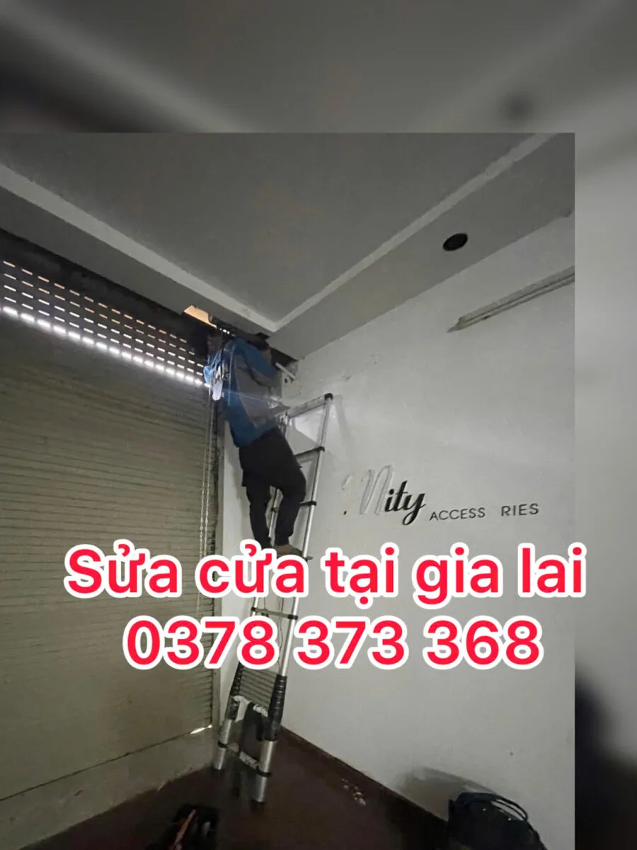 Sửa lổi cửa cuốn tại nhà gia lai